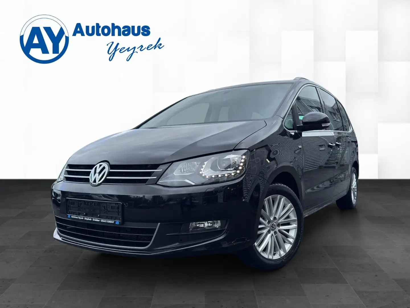 Volkswagen Sharan Cup 2.0 TDI *7-Sitze*Xenon*LED*AHK*SHZ* Negro - 1
