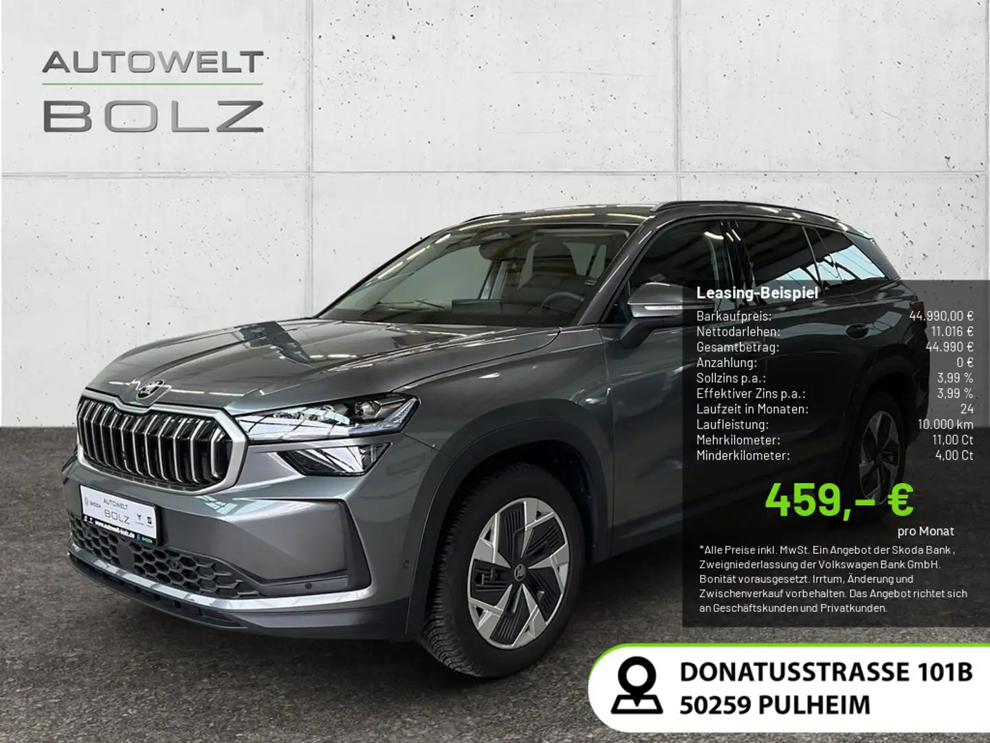Skoda Kodiaq 2.0 TDI 4x4 Selection MATRIX-LED 360° Grau - 1