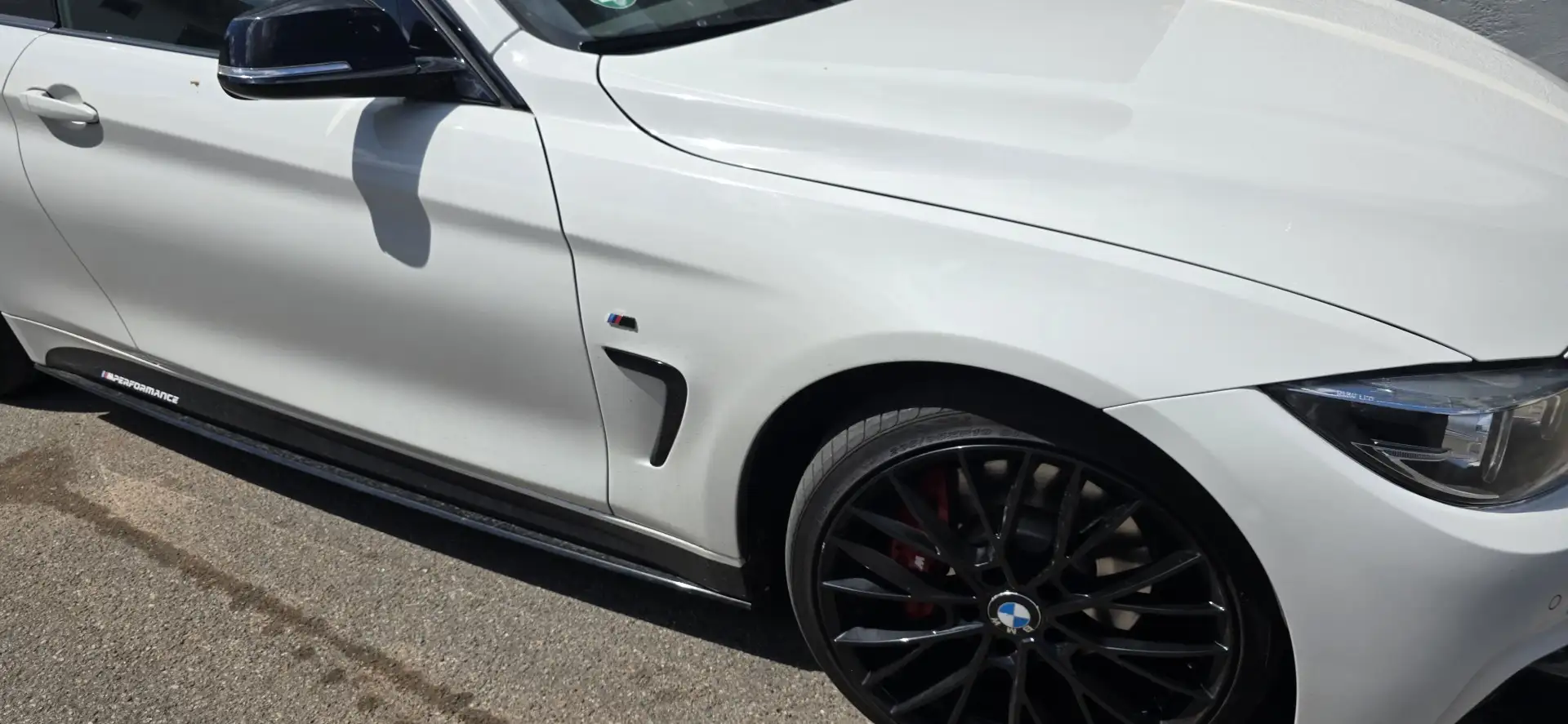 BMW 430 430i Coupe M Sport, Leder Weiß - 2