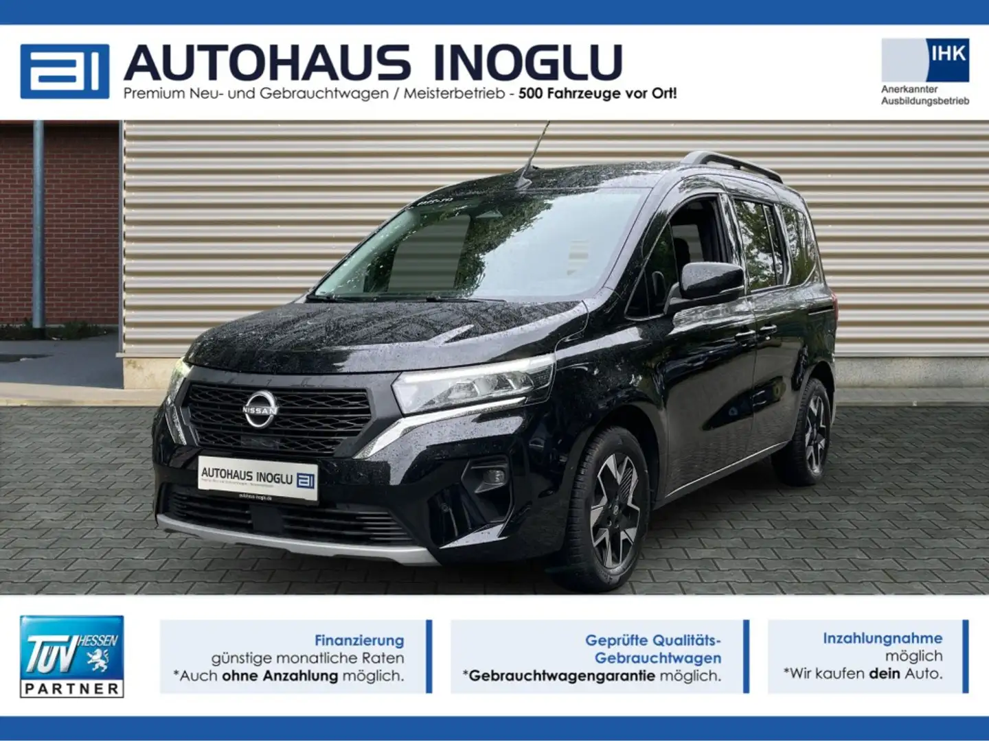 Nissan Townstar 1.3*N-Design*5Sitz*RKam*LED*Navi*Leder Schwarz - 1
