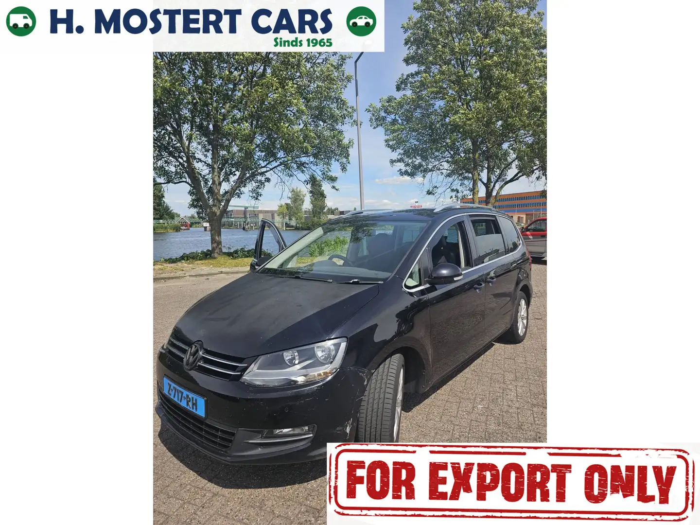 Volkswagen Sharan 2.0 TDI Trendline 7p. Bj. 2012 AUTOMAAT *Full Opti Noir - 1