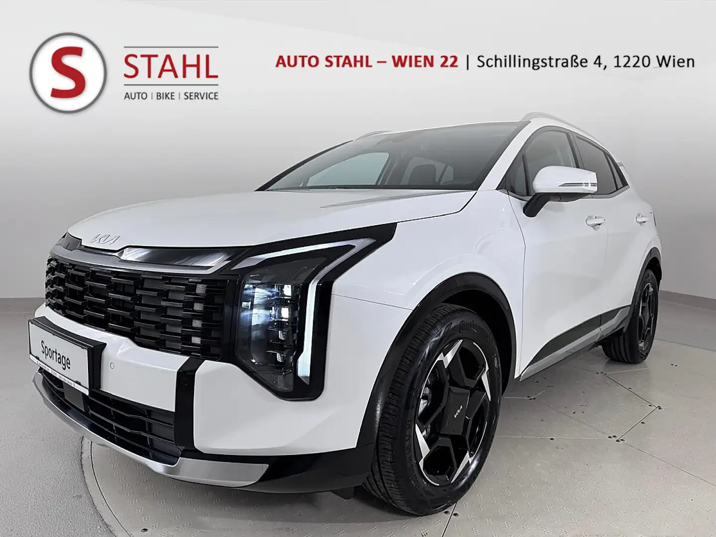 Kia Sportage 1,6 TGDI Gold/DTC7/2WD/150/MY26|Stahl Wien 22 Weiß - 1