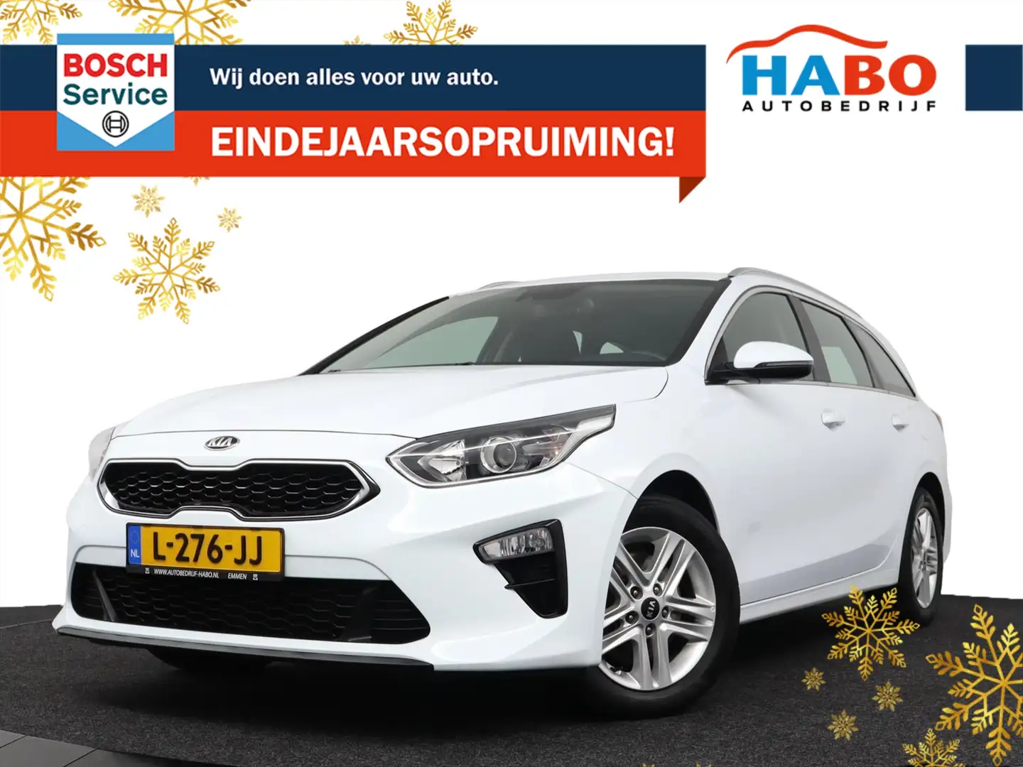 Kia Ceed SW / cee'd SW 1.0 T-GDI DYNAMICLINE 120PK ECC/CRUISE/NAV/CAMERA/ Weiß - 1