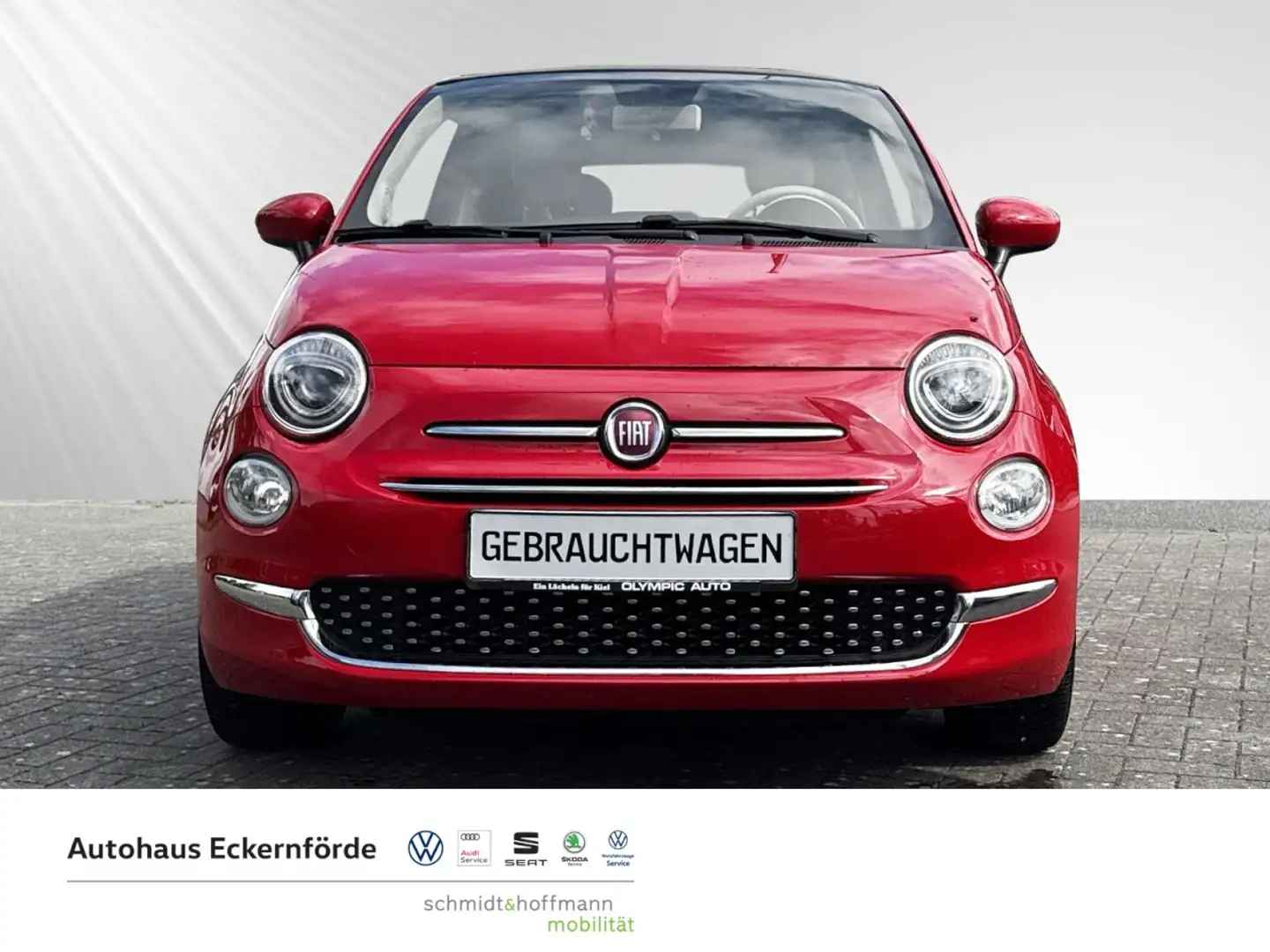 Fiat 500C Lounge Klima Einparkhilfe Faltdach Fenster el. Rot - 2