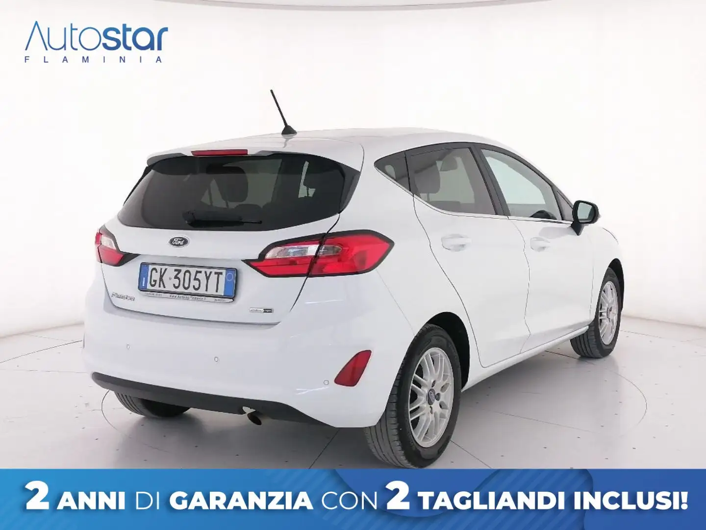 Ford Fiesta 5p 1.0 ecoboost h Titanium 125cv Bianco - 2
