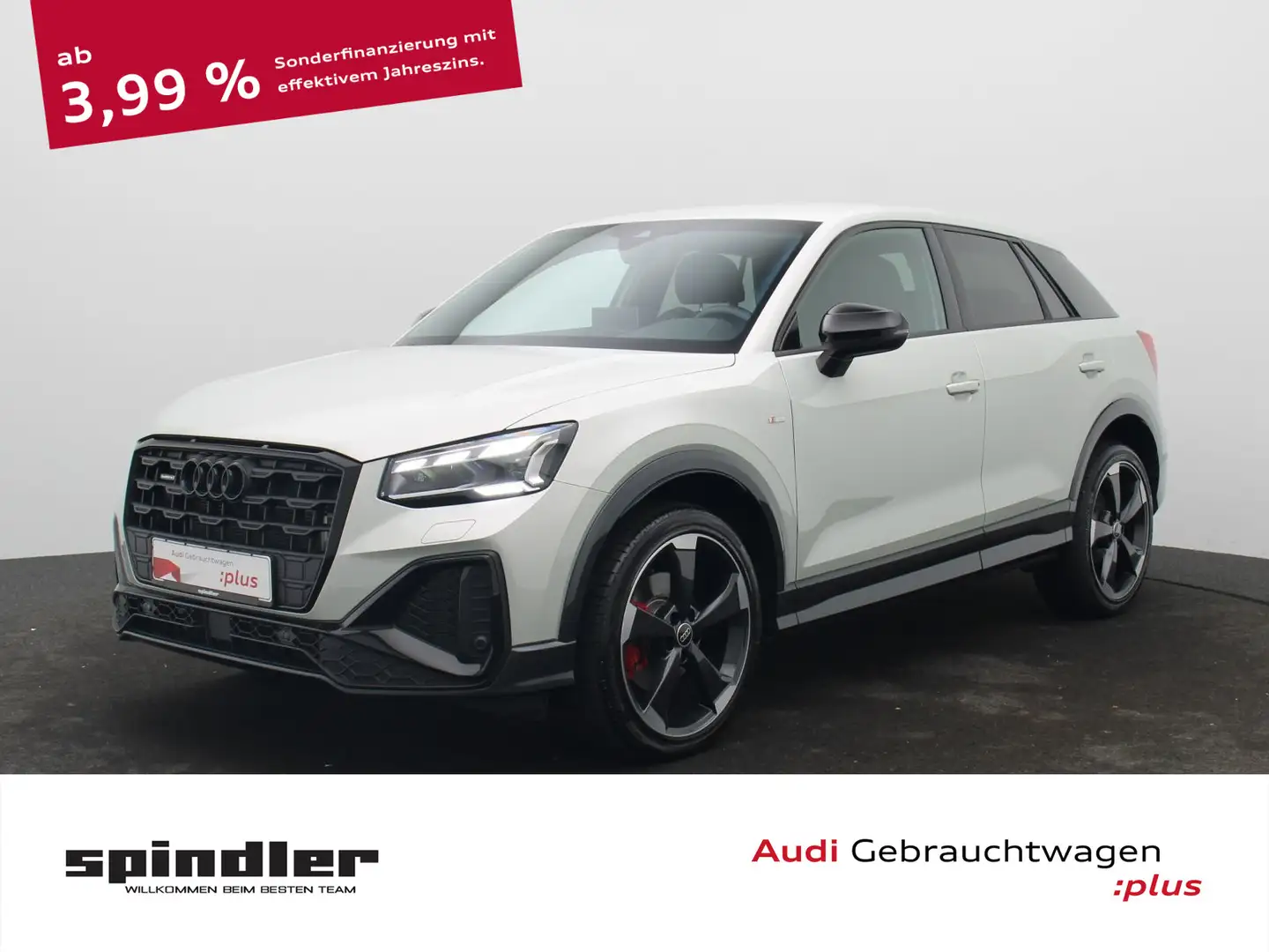 Audi Q2 S-Line 40 TFSI quattro S-tronic / Matrix, AHK Silber - 1