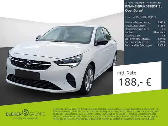 2022 Opel Corsa in White for sale