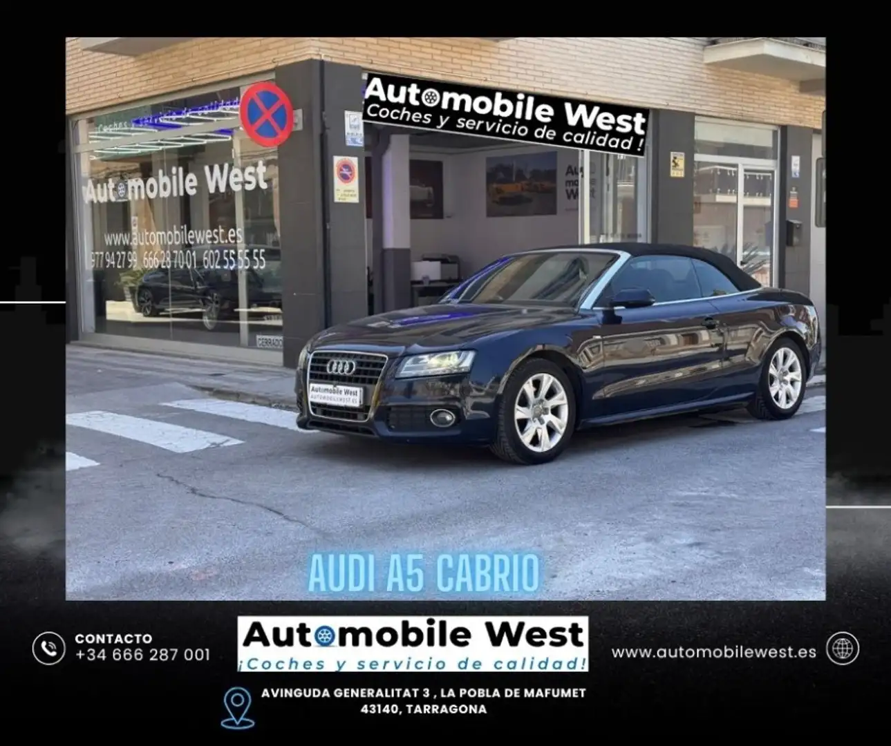 Audi A5 Cabrio 2.0 TFSI Multitronic 211 Azul - 1