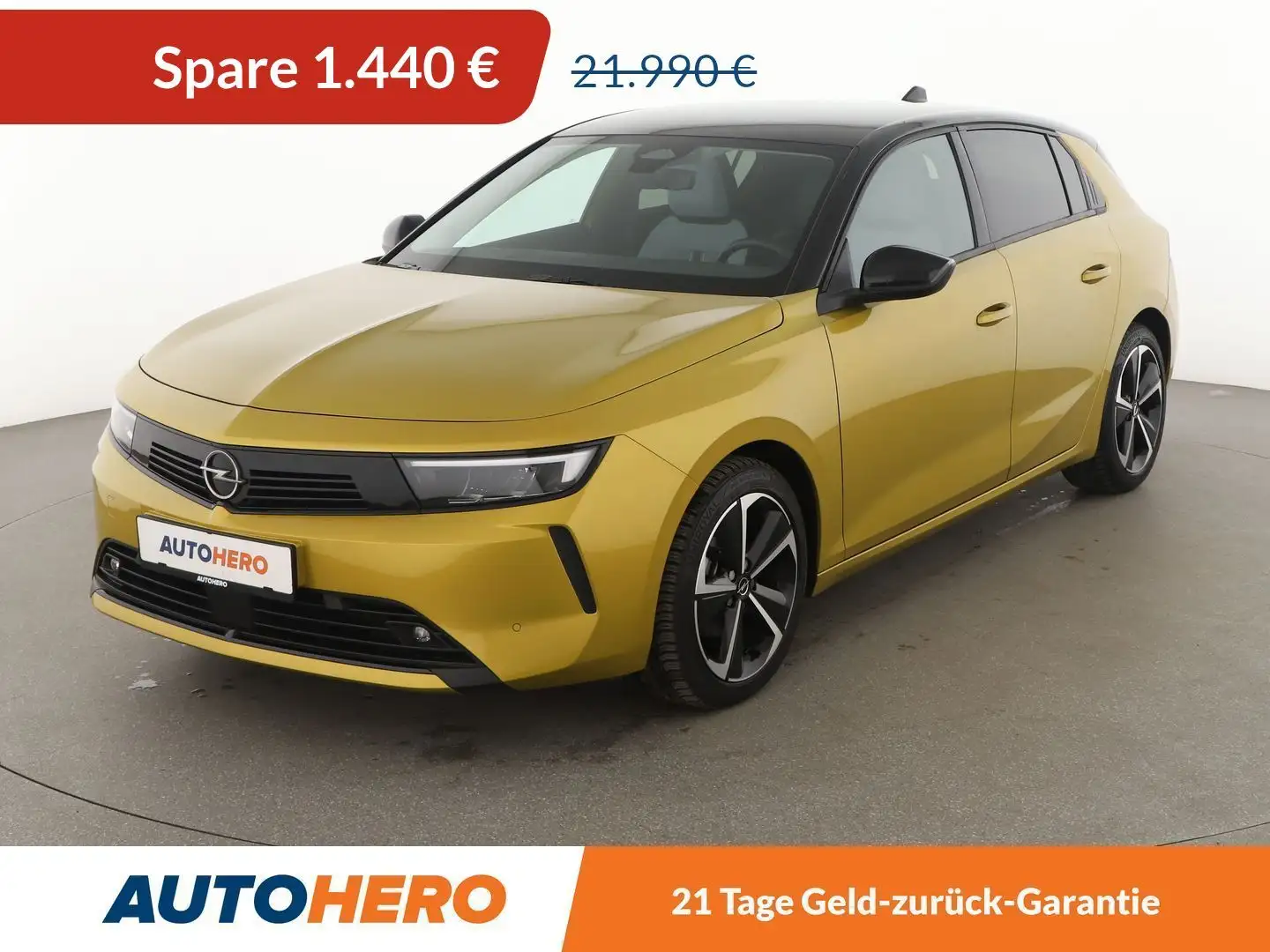Opel Astra 1.2 Turbo Elegance *CAM*PDC*ALU* Gelb - 1