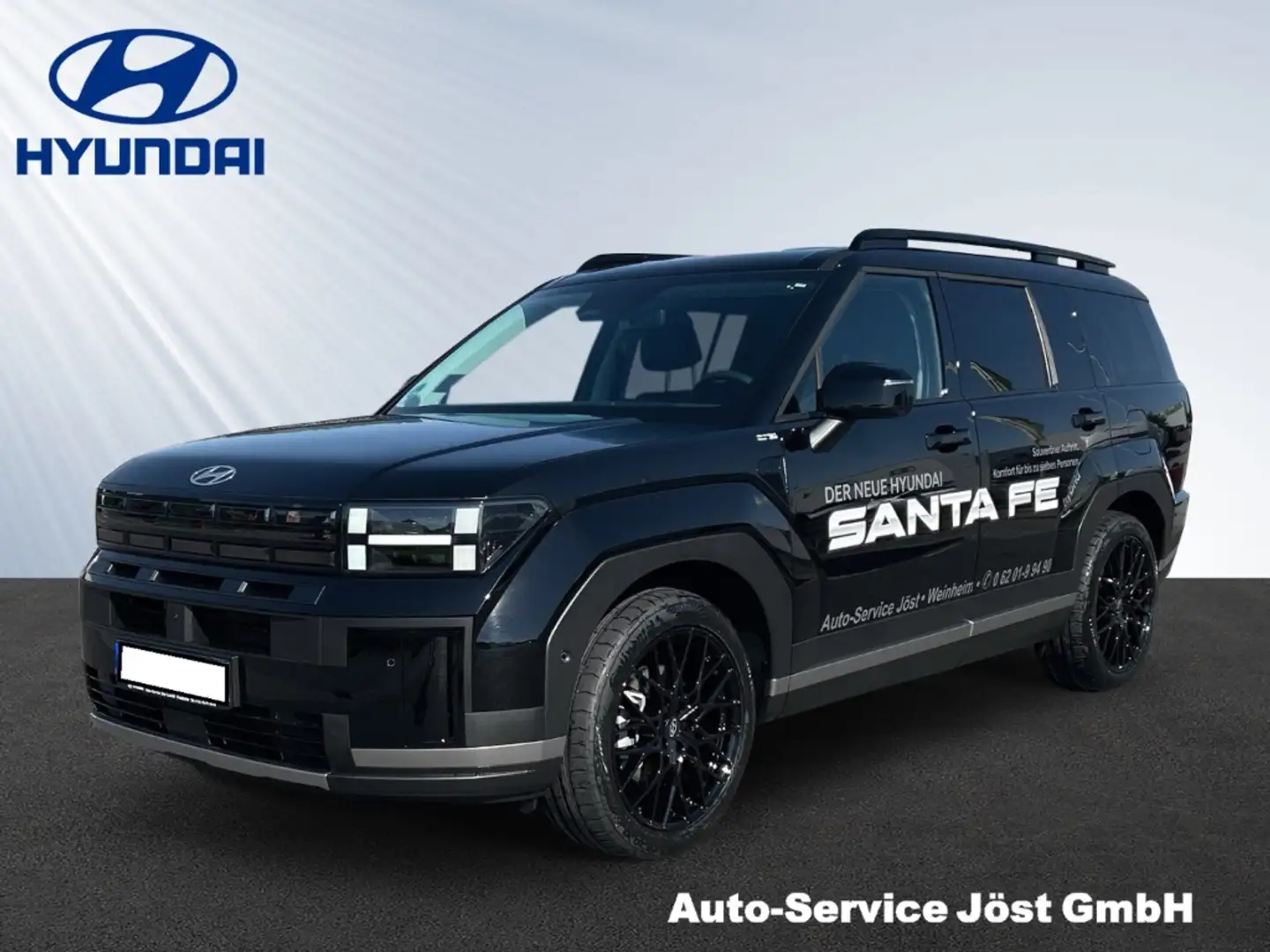 Hyundai SANTA FE Intro Ed. Hybrid 1.6 T-GDI ab 550,-€ Leasing Noir - 1