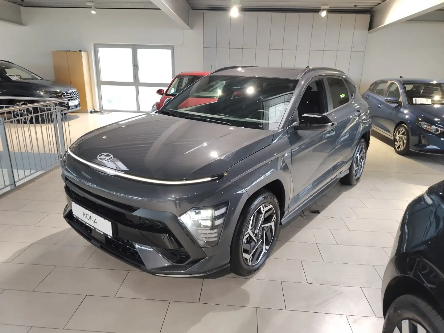 Hyundai KONA 1.6 T-GDI N Line Navi, SHZ, Android Auto Grau - 2