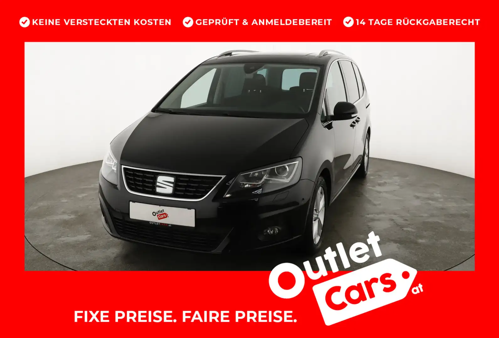 SEAT Alhambra Xcellence TDI DSG Schwarz - 1