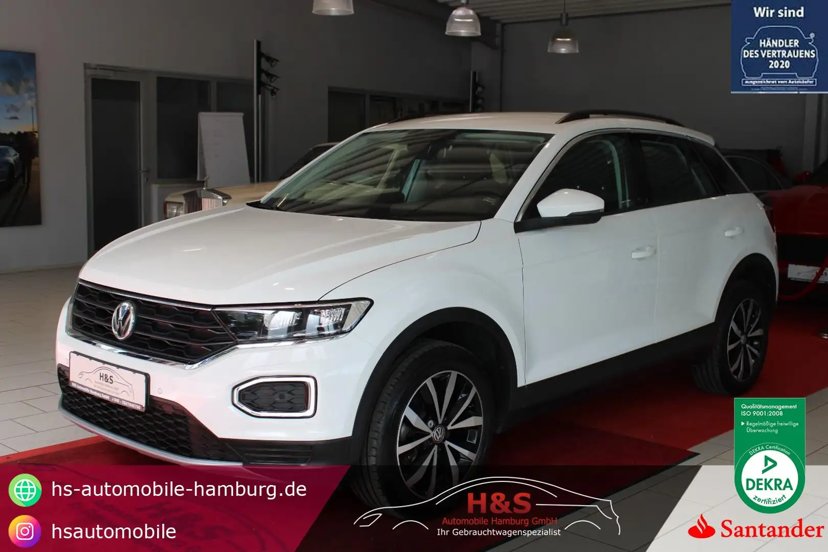 Volkswagen T-Roc Style Standheiz+AHK Weiß - 1