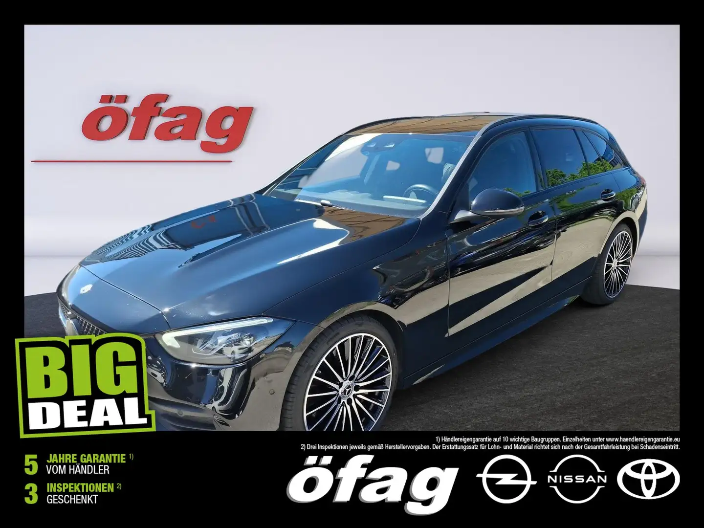 Mercedes-Benz C 220 d T-Modell AMG Night/Kamera/AHK Schwarz - 1
