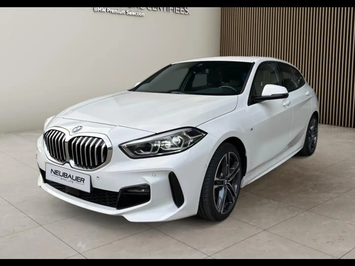 BMW 118 118dA 150ch M Sport 8cv Blanc - 1