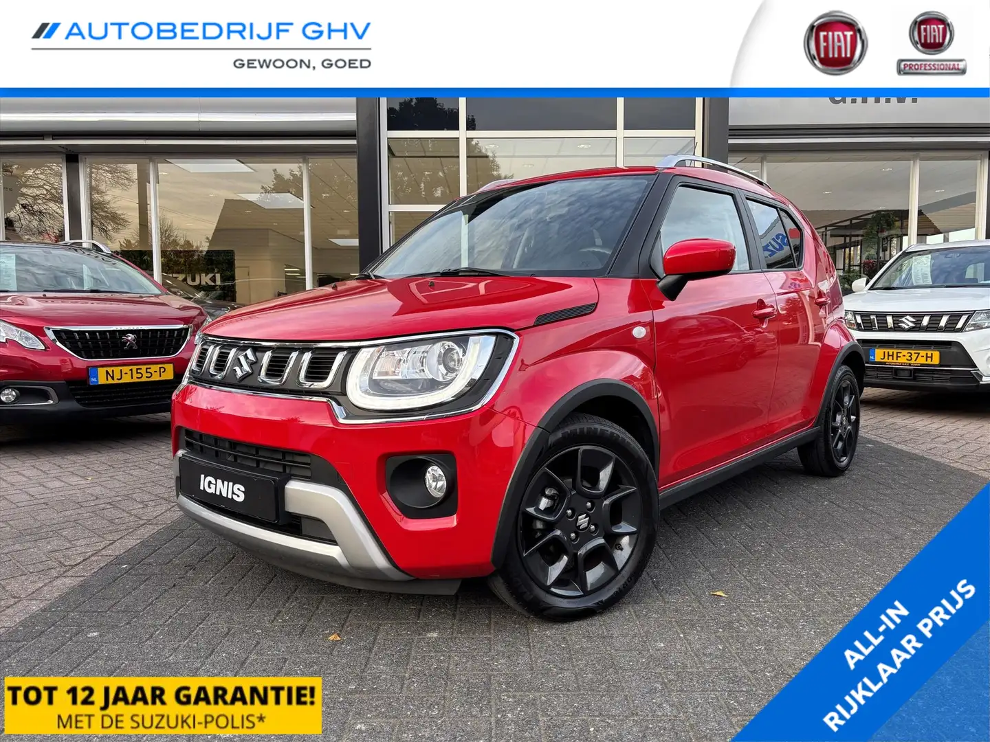 Suzuki Ignis 1.2 Smart Hybrid 83pk CVT Select Rood - 1