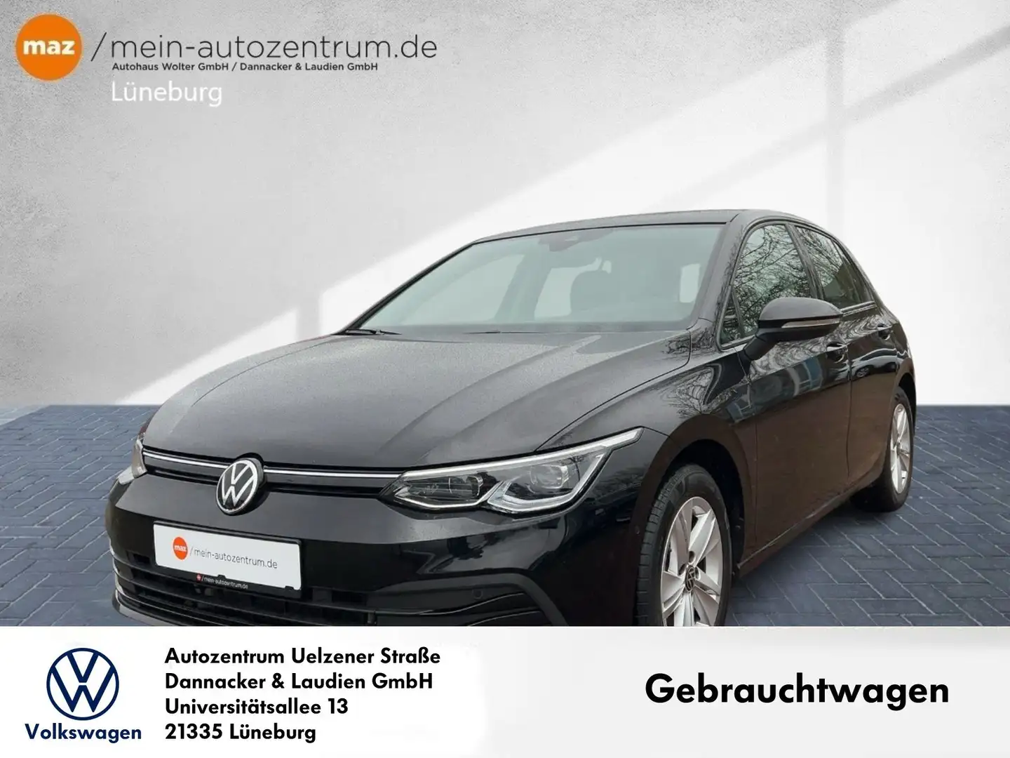 Volkswagen Golf VIII 2.0 TDI Life Alu Matrix-LED AHK Pano. St Schwarz - 1