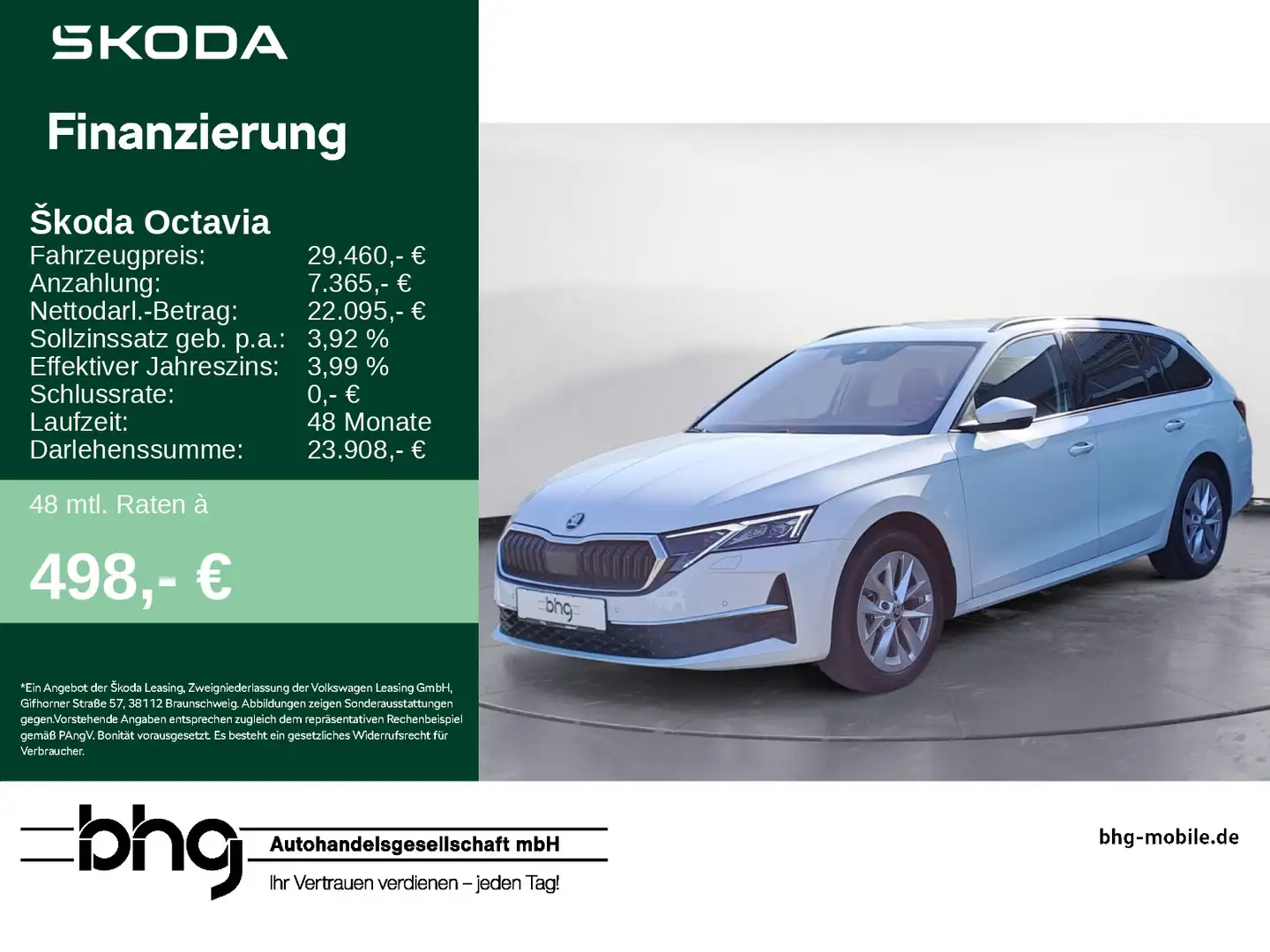 Skoda Octavia Combi 1.5 TSI DSG Selection MatrixLED Tr Weiß - 1