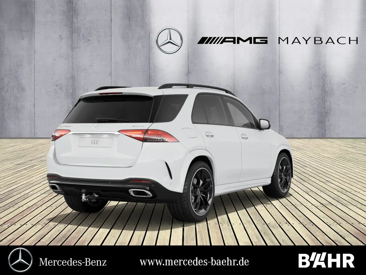 Mercedes-Benz GLE 450 GLE 450 d 4M AMG+Night/Pano/AHK/Airmatic/LMR-22" Weiß - 2