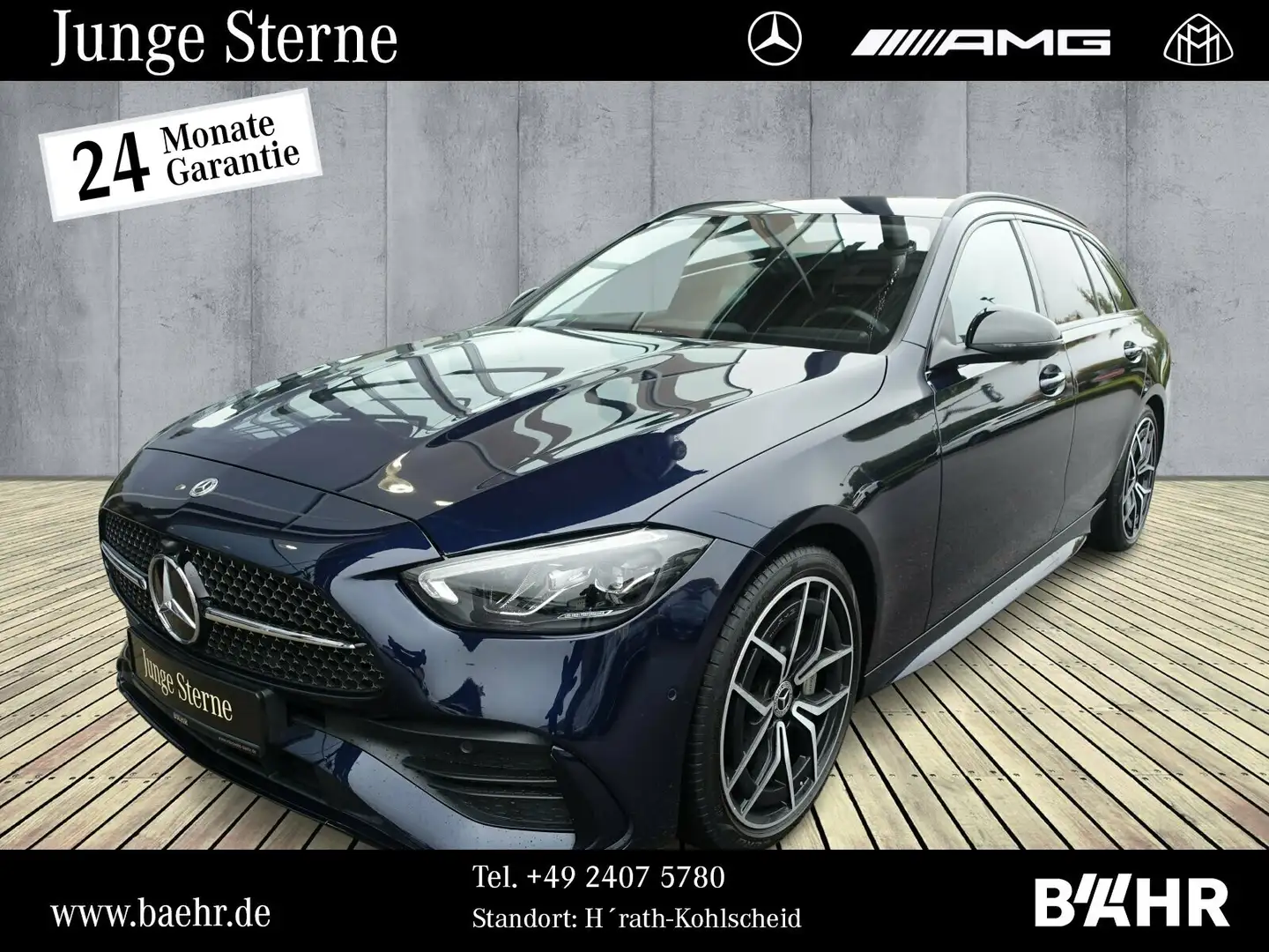 Mercedes-Benz C 220 C 220 d T AMG+Night/MBUX/LED/Totwinkel/RFK/19" Blau - 1