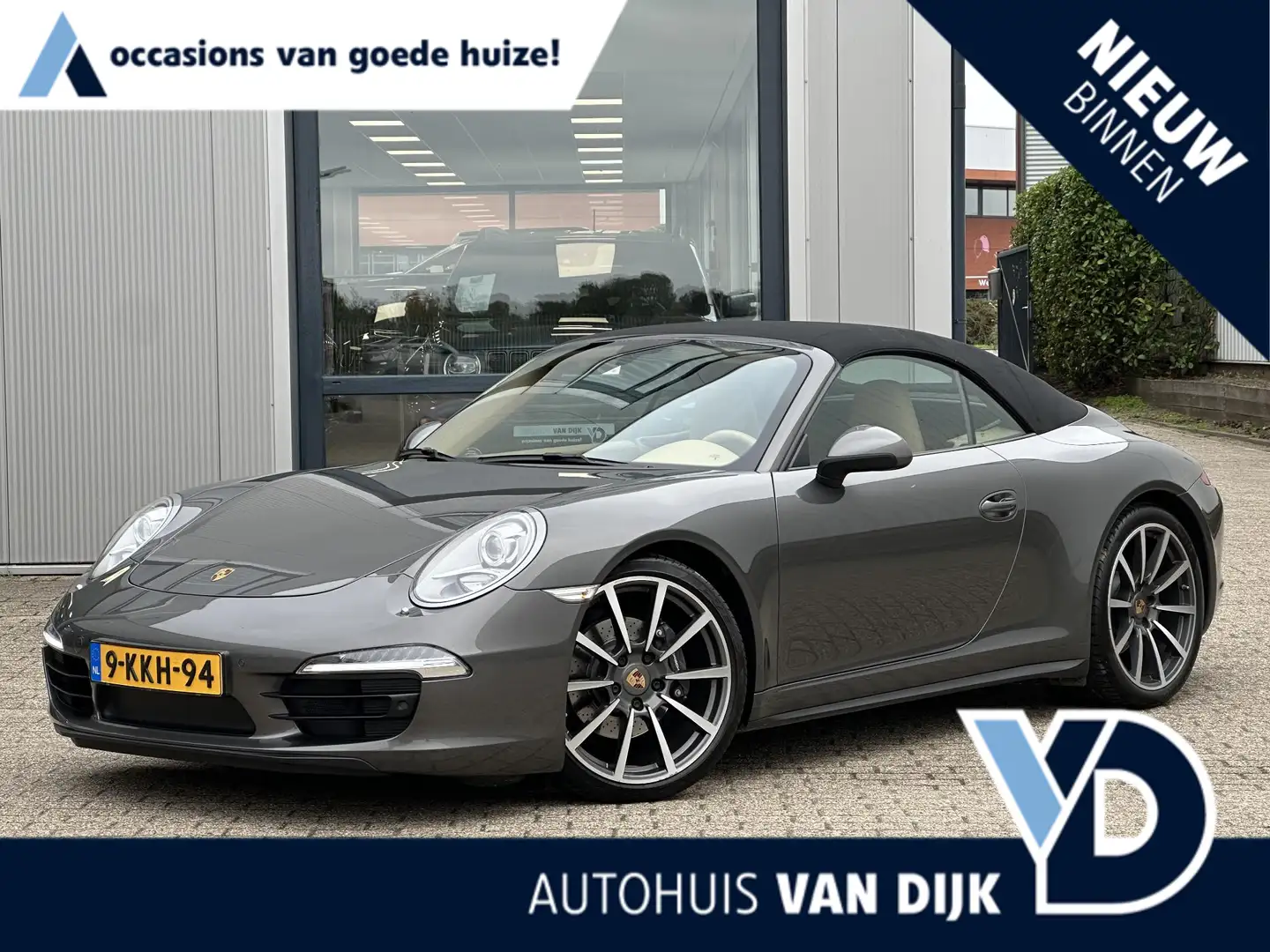 Porsche 991 Cabrio 3.4 Carrera 4 | NL-Auto/Adaptief Demping/Sp Grijs - 1