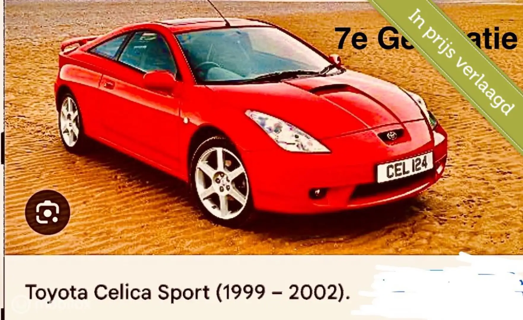 Toyota Celica Superprijs!! 1.8 VVT-i Rood - 1