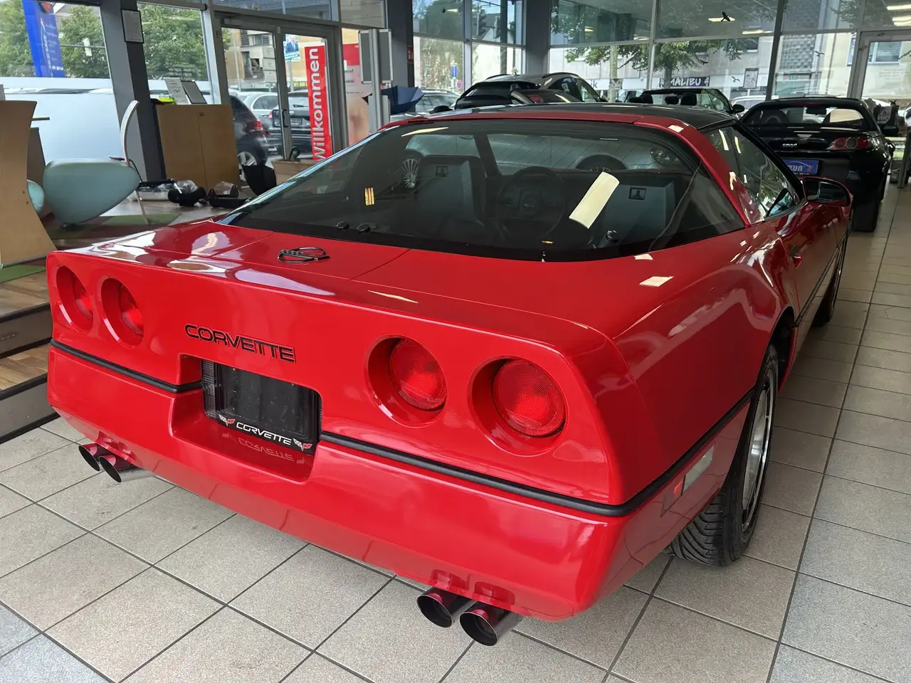 Corvette C4 Leder Targa Klima gepflegt Original 16800 km, foto 10