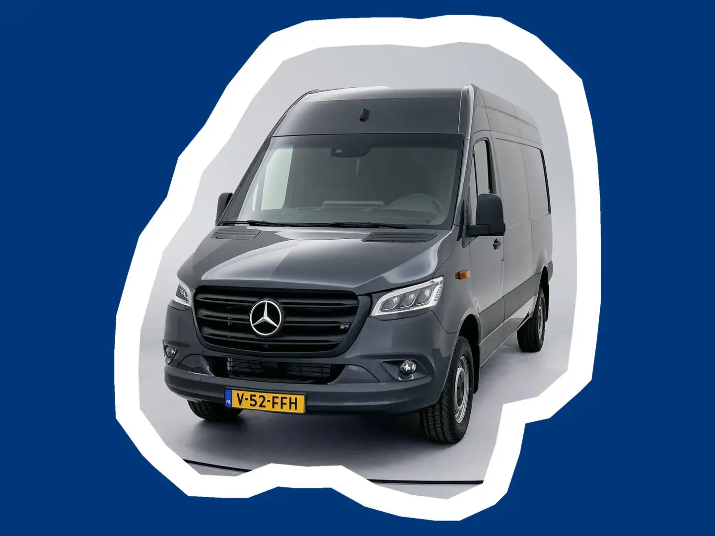 Mercedes-Benz Sprinter 319 1.9 CDI 366 L2H2 9G-Automaat Nieuw BPM Vrij LE Grijs - 1