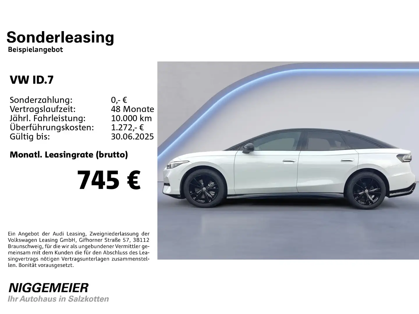 Volkswagen ID.7 Pro S AHK+ACC+NAVI+LED Weiß - 2