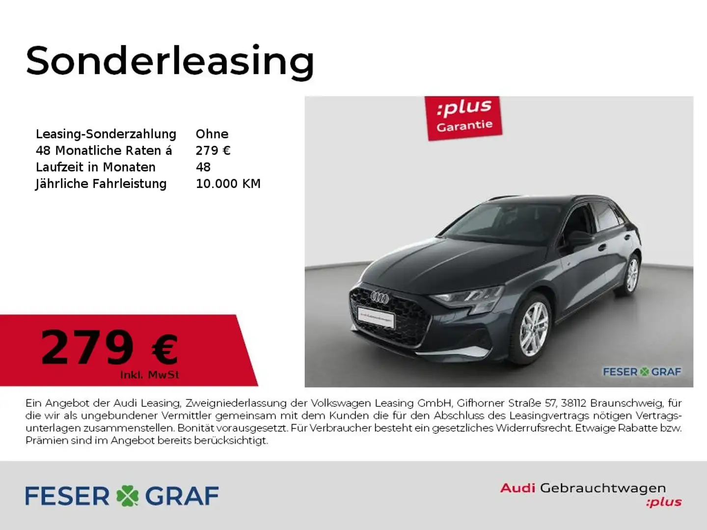 Audi A3 30 TFSI advanced Stronic,LED,Navi+,Kamera,ACC Grau - 1