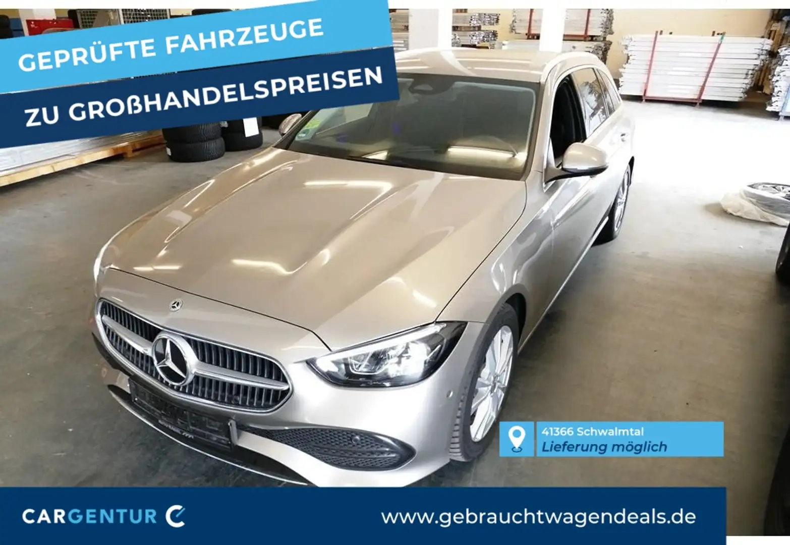 Mercedes-Benz C 220 d T Avantgarde ACC Lane BLIS El.Heckkl. Silber - 1