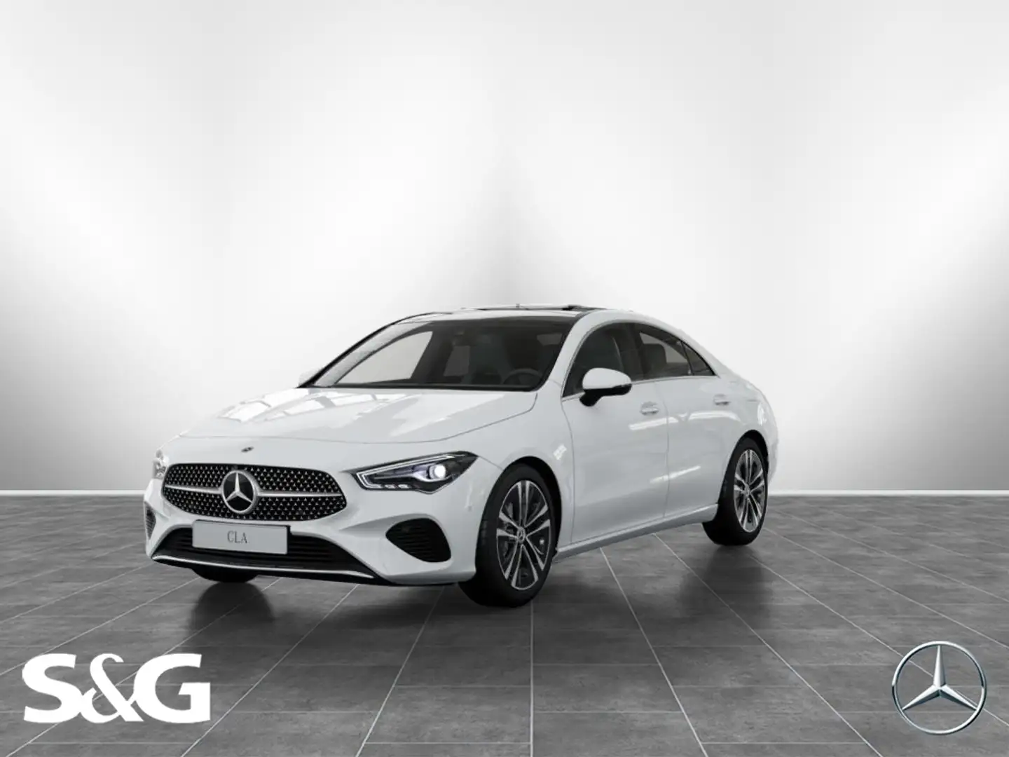 Mercedes-Benz CLA 180 Coupé Progressive 360°+Pano+Totwink+18 Weiß - 1