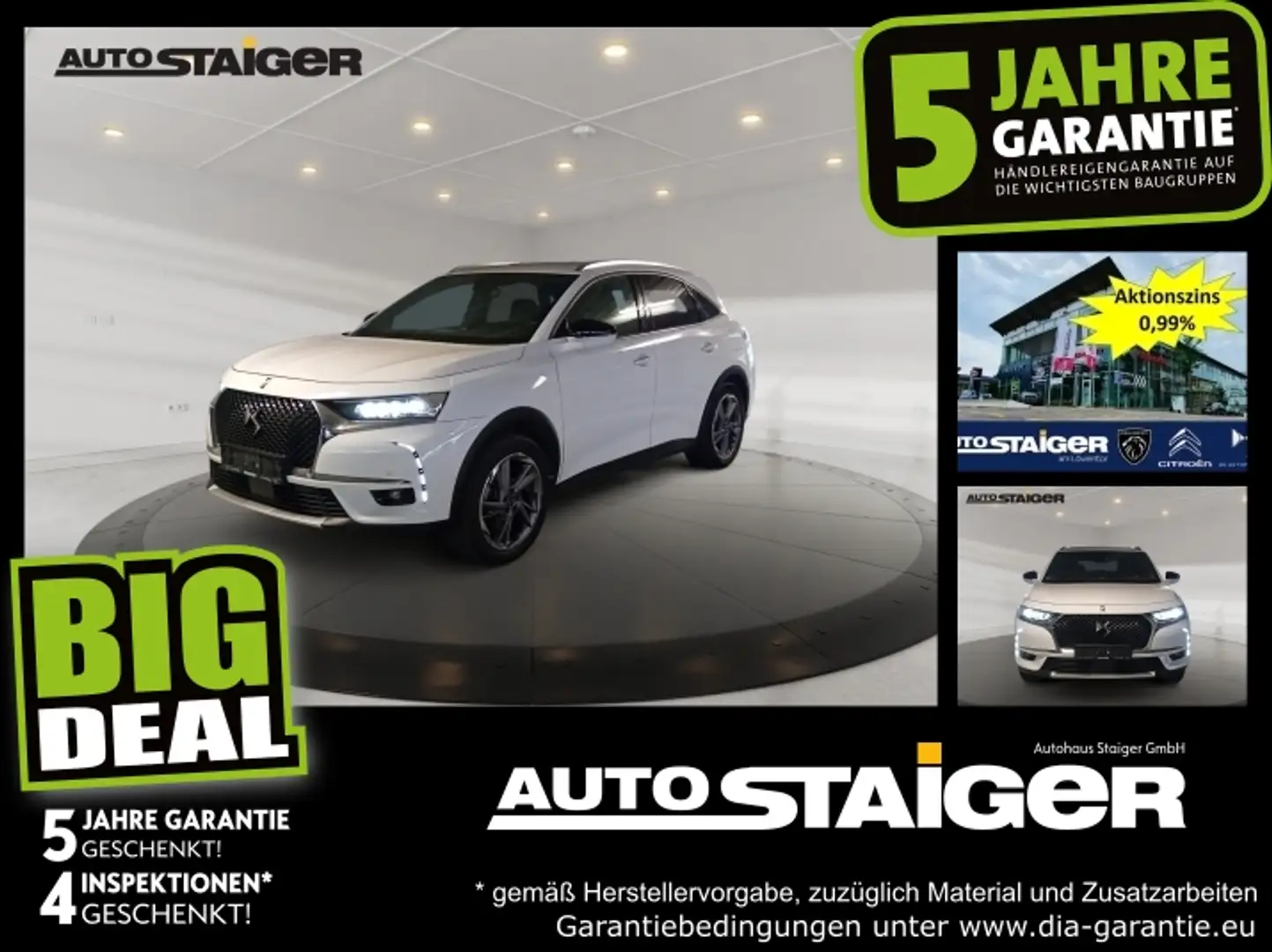 DS Automobiles DS 7 Crossback DS7 Crossback E-Tense Rivoli *Leder*Navi* Weiß - 1