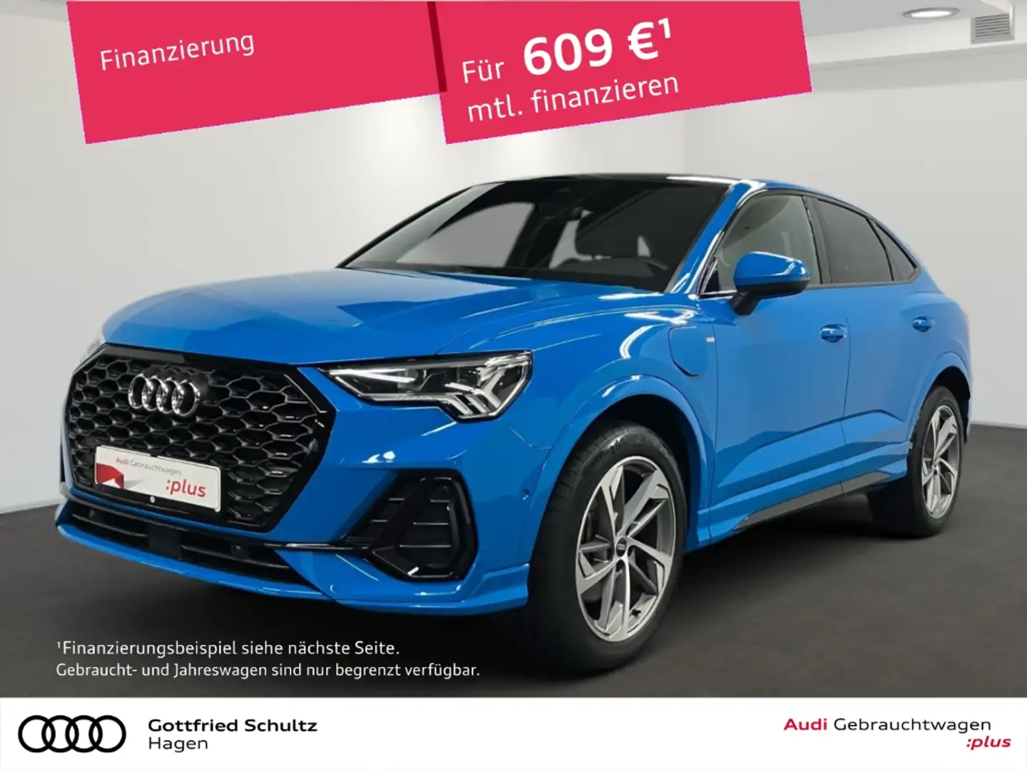 Audi Q3 Sportback 45 TFSIe S-tronic LED NAV KAMERA S line Blau - 1