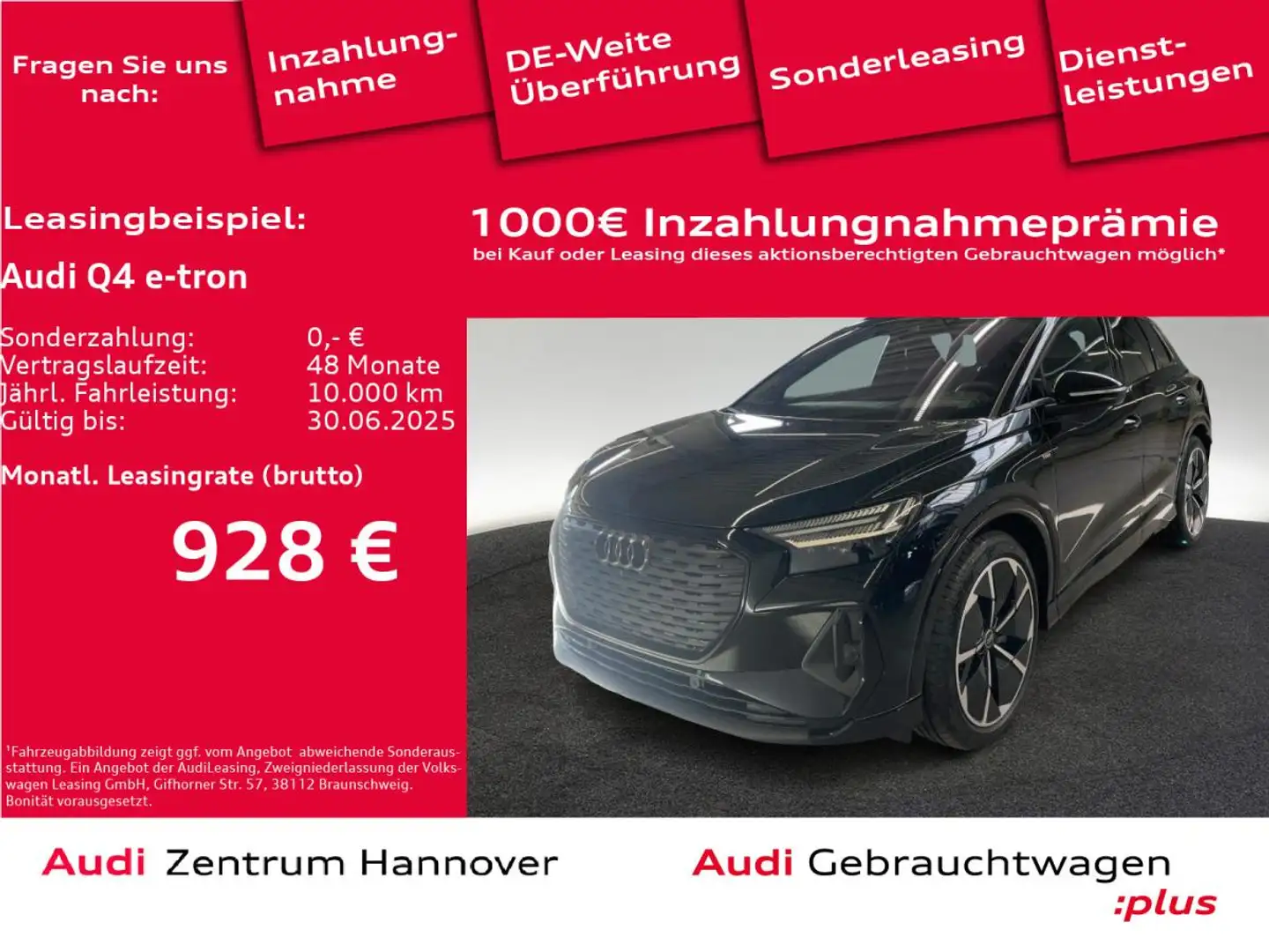 Audi Q4 e-tron 45 Schwarz - 1