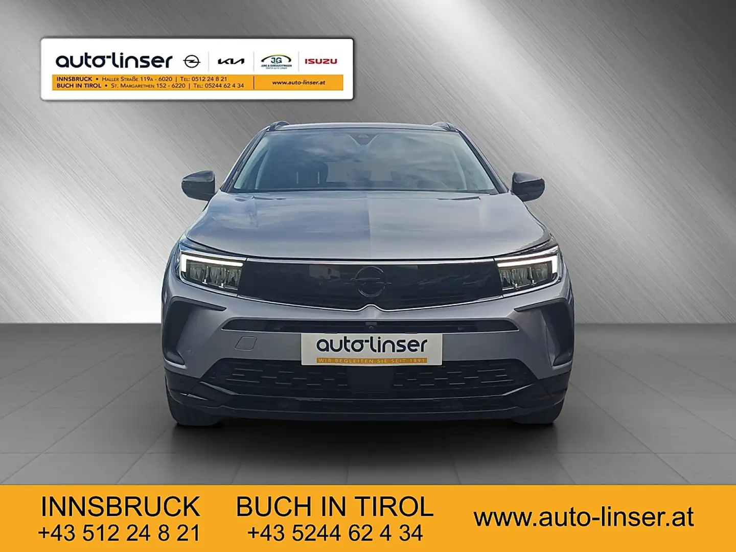 Opel Grandland 1,2 Turbo Dir. Inj. GS Line S/S Aut. Silber - 2