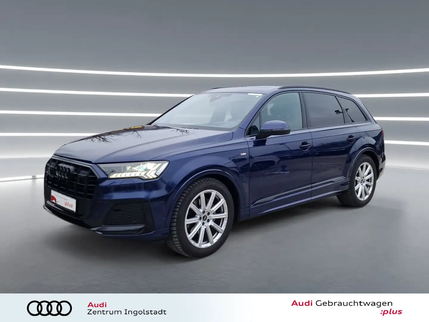 Audi Q7 50 TDI qu S line Pano B&O LASER S-Sitze HuD Blau - 1