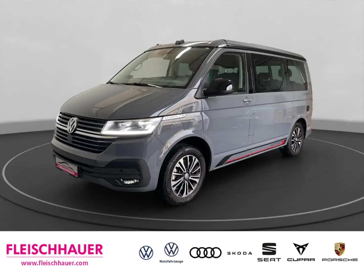 Volkswagen T6.1 California 2,0 TDI Beach Tour Edition StandHZG LED AHK Navi D Grau - 1