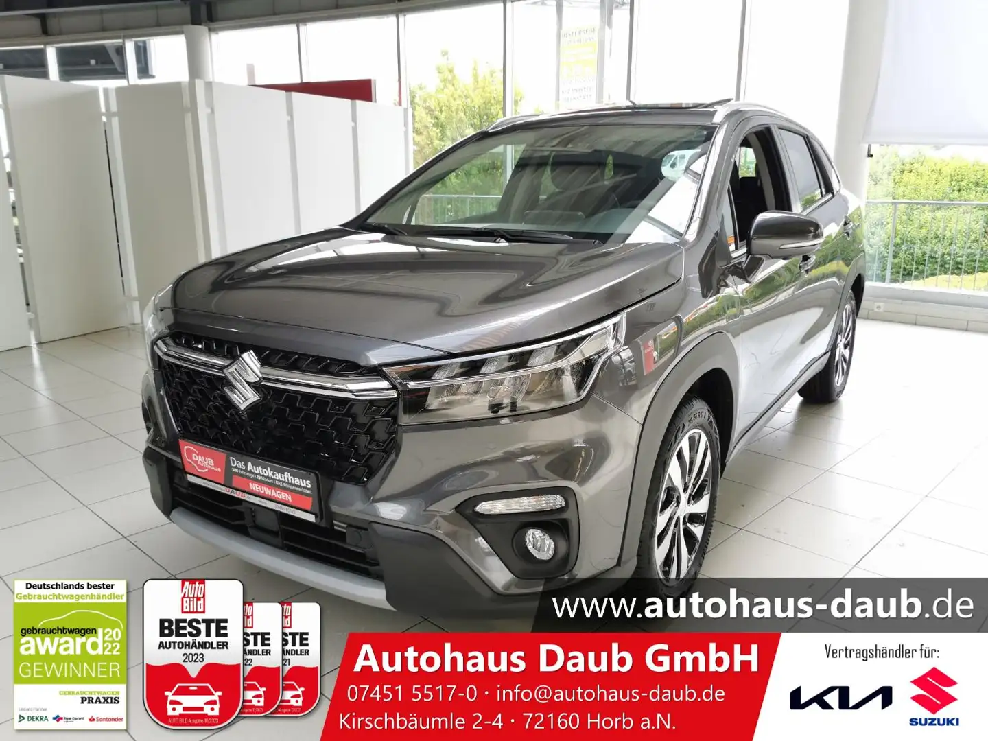 Suzuki SX4 S-Cross 1.4 Boosterjet Hybrid Comfort+ Allrad Šedá - 1