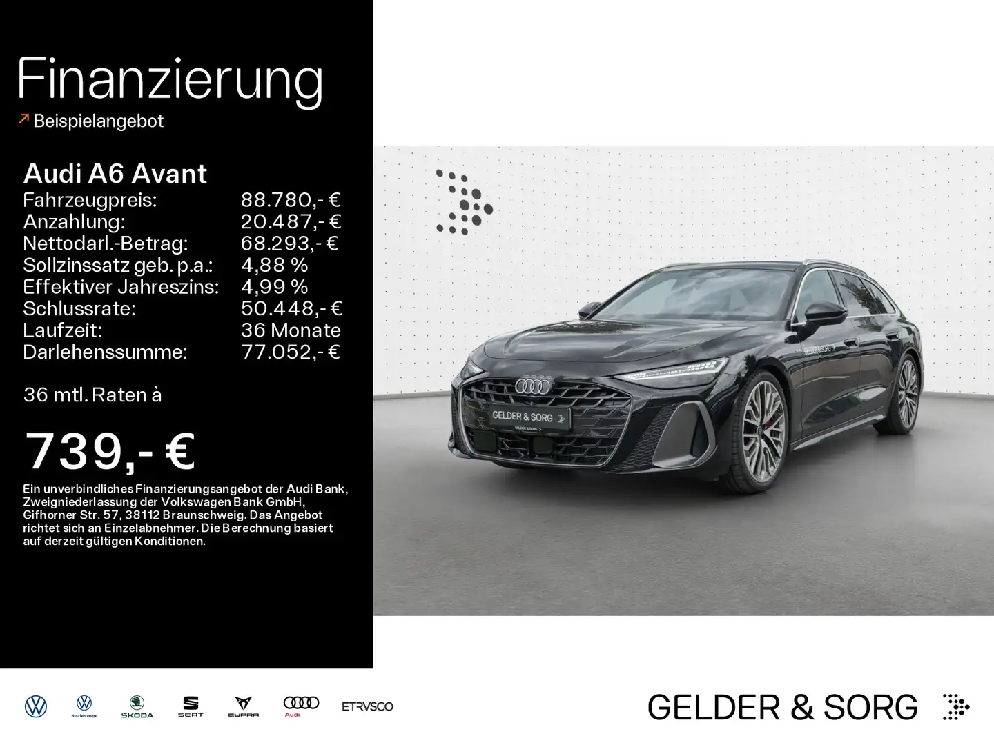 Audi A6 TFSI TECH-PRO|S-LINE|LFW|MMI-PRO|PANO Schwarz - 1