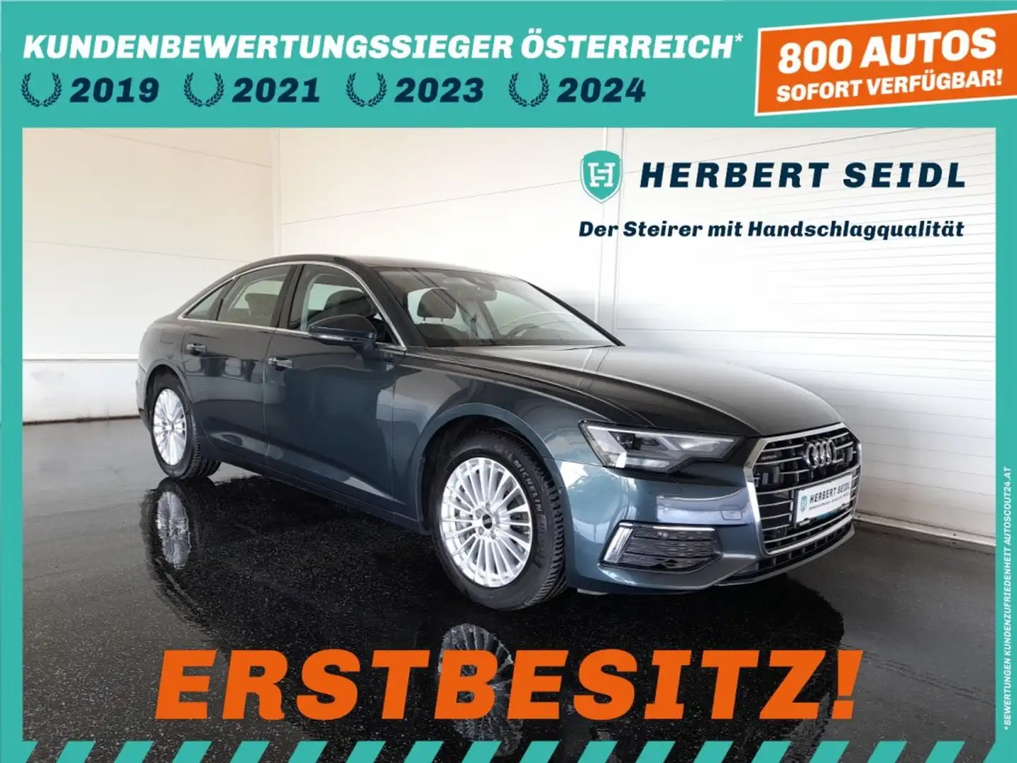 Audi A6 "AUDI EXCLUSIVE" quattro 50 TFSI e PHEV S-tr. *VOLL LED & FLA / NAVI / TEILLEDER / ASS. TOUR / ACC / E-KLAPPE / 4-ZONEN- Grün - 1