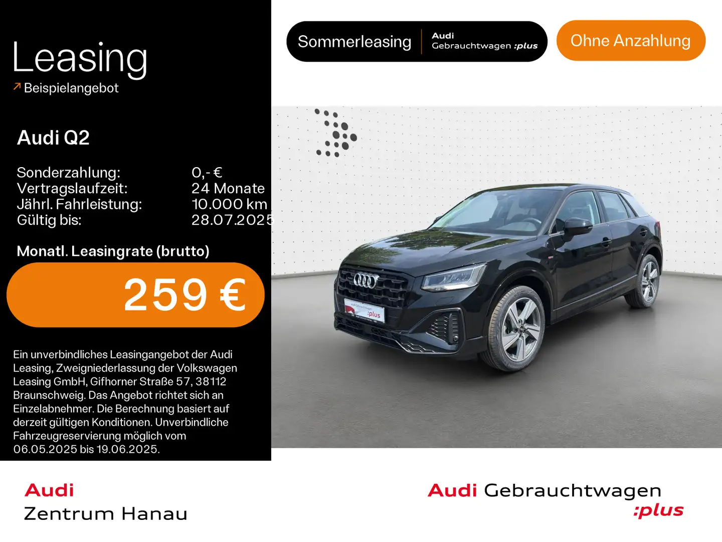 Audi Q2 40 TFSI quattro S-LINE*NAVI-PLUS*OPTIK-PAKET* Schwarz - 1