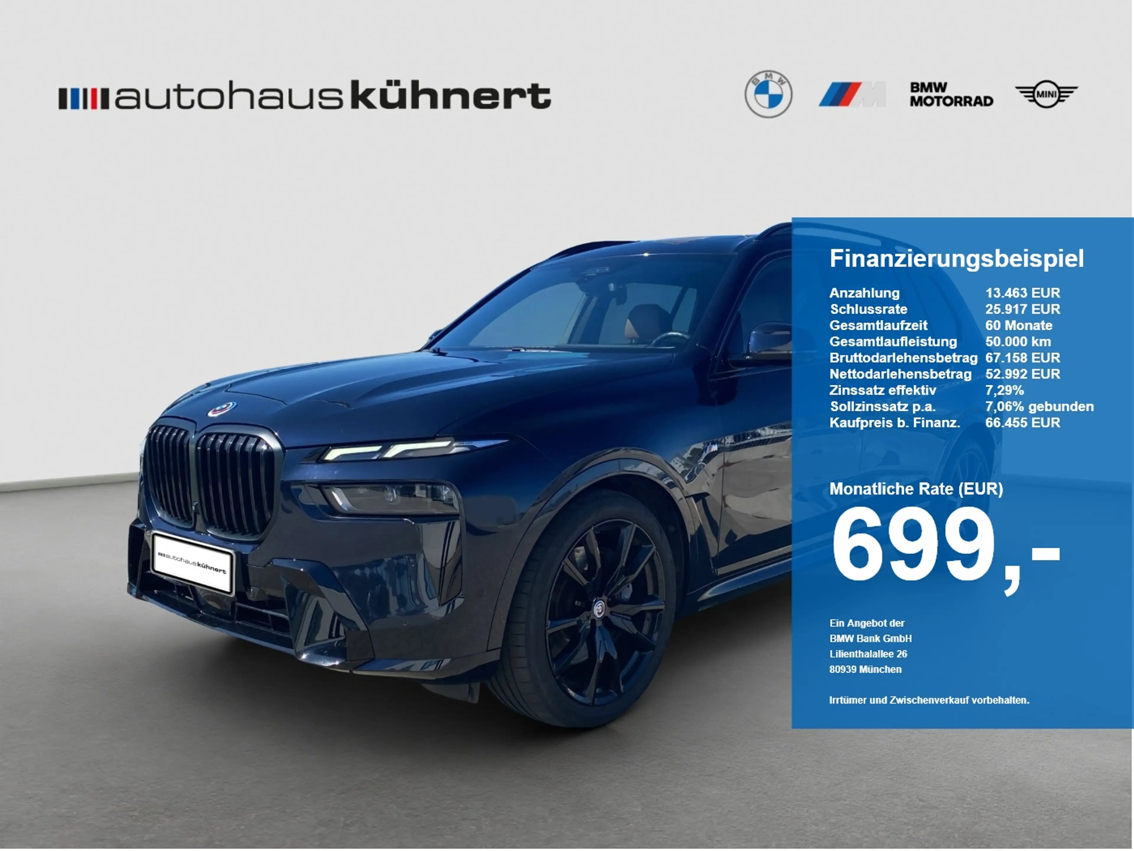 BMW X7 xDrive40d M-Sport PRO ACC Aktivlkg. Standhzg.