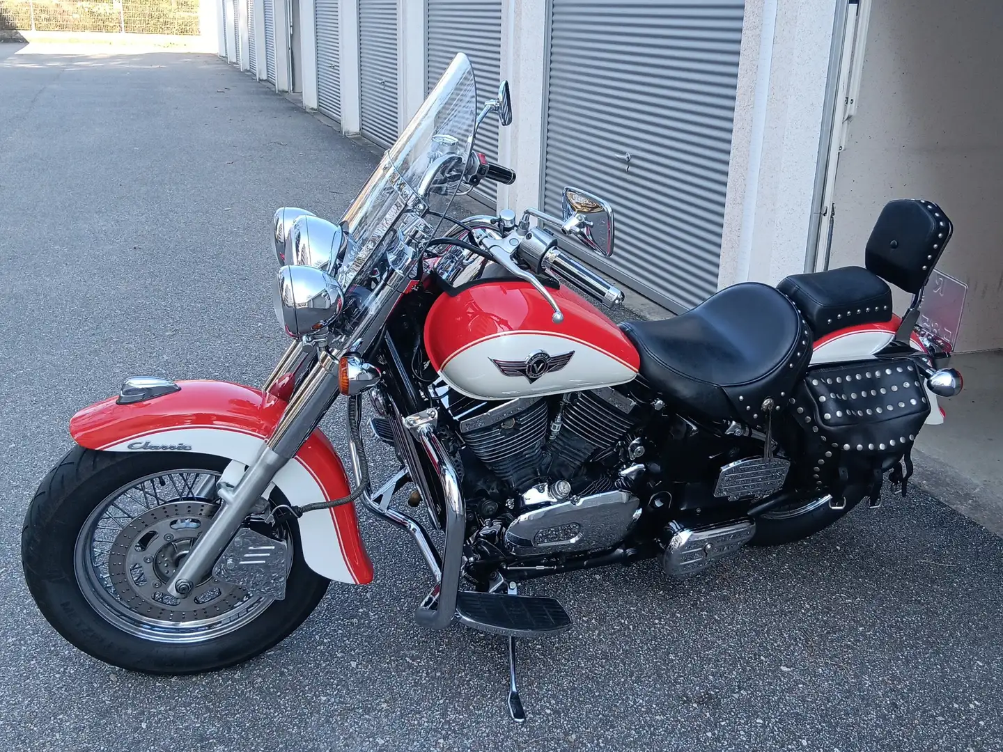 Kawasaki VN 800 Classic Blanc - 2