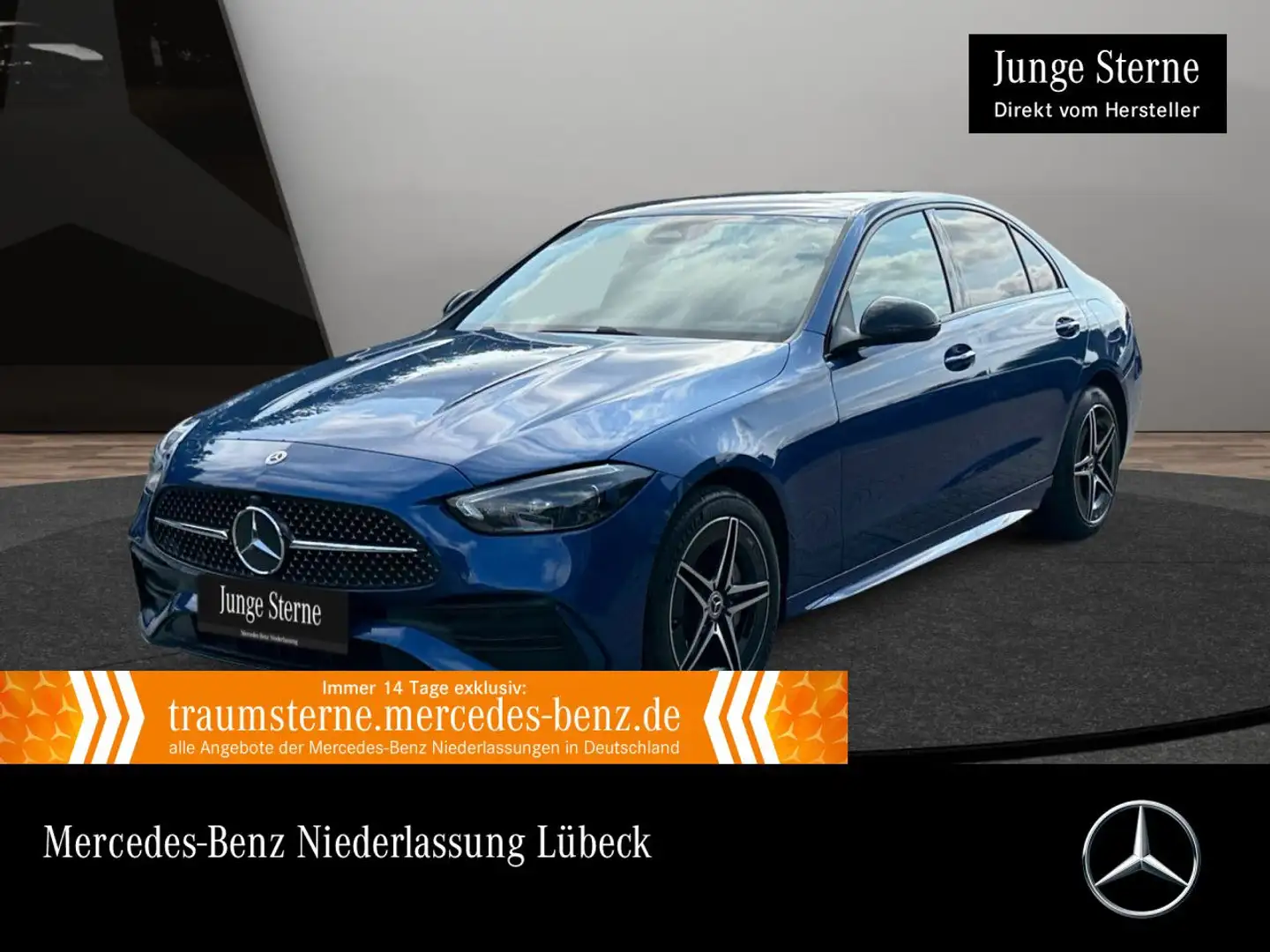 Mercedes-Benz C 300 e AMG+NIGHT+AHK+KAMERA+KEYLESS+9G Azul - 1