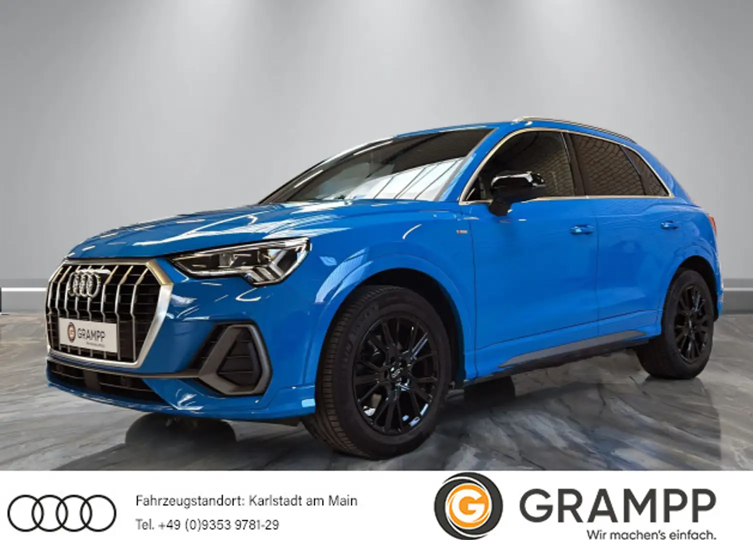 Audi Q3 35 TFSI S line S-tronic +LED+VIRTUAL+GRA+PDC+ Blau - 1