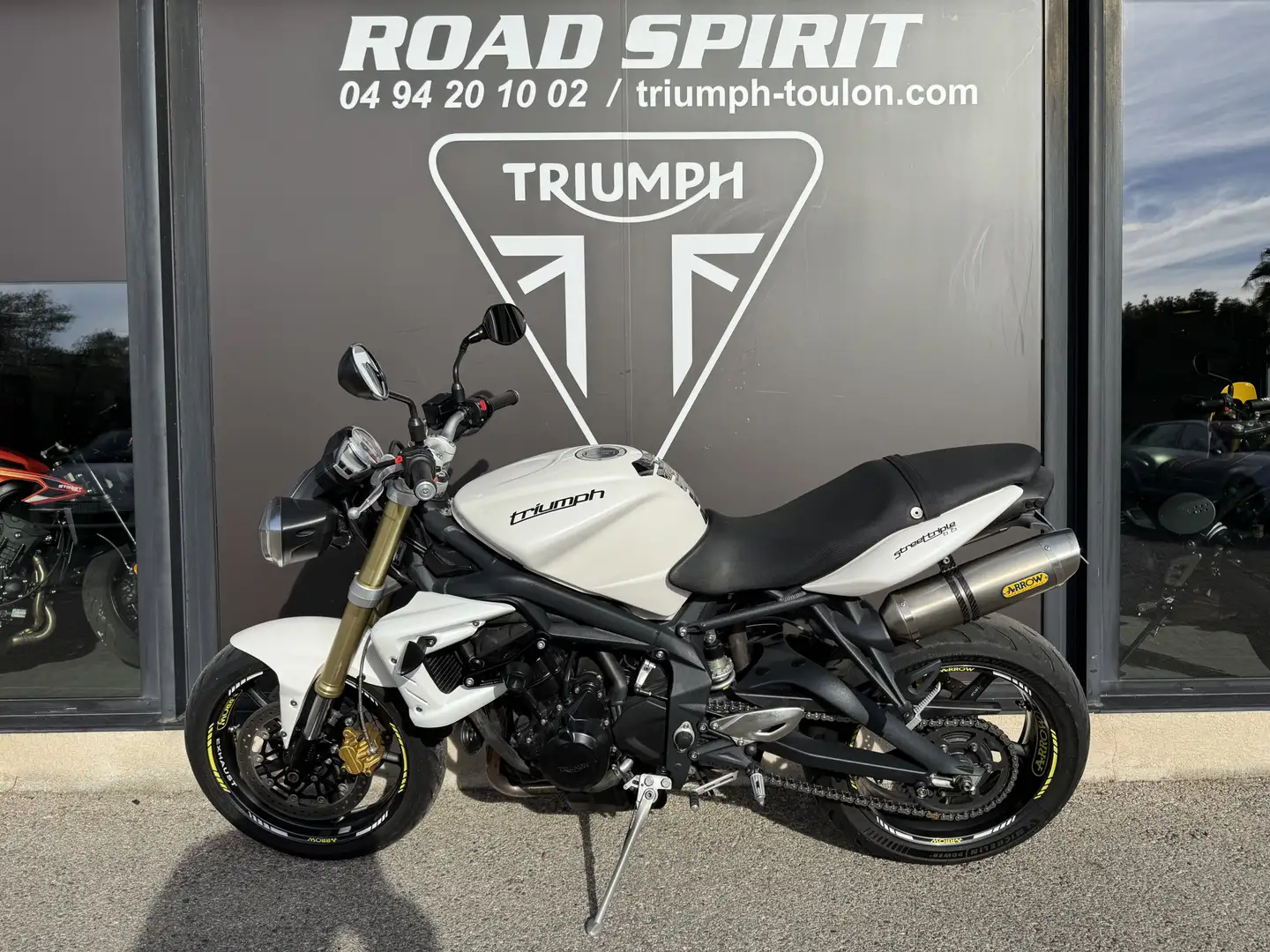 Triumph Street Triple 675 Blanc - 2
