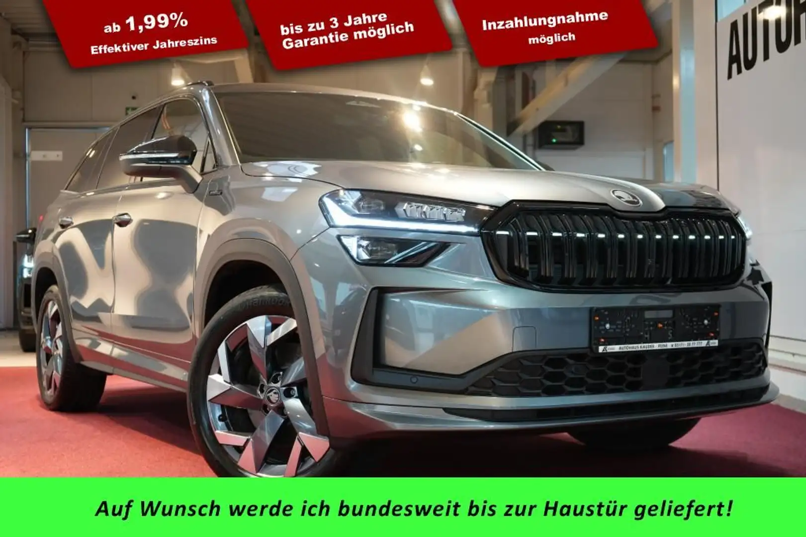 Skoda Kodiaq 1.5 TSI DSG Sportline*7-Sitzer*LED*Virtua Grau - 1