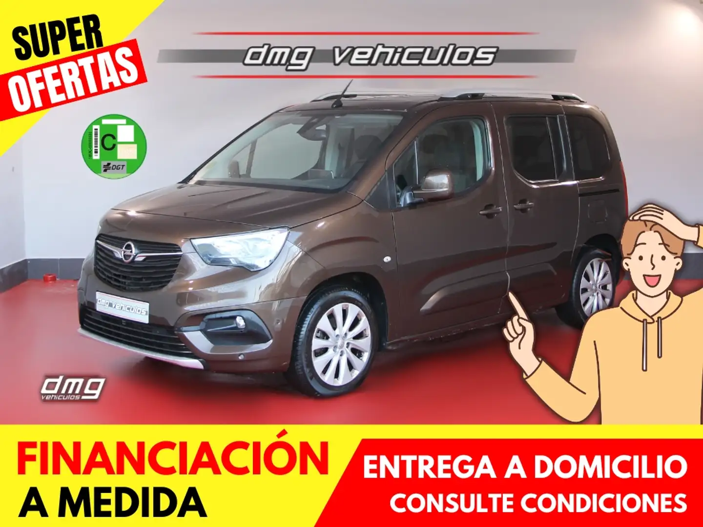 Opel Combo Life 1.2 T S/S Selective L Bruin - 1