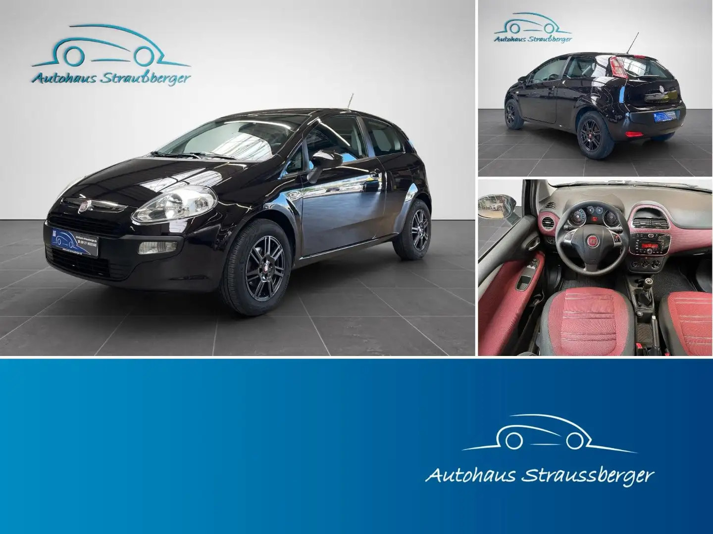 Fiat Punto Evo Dynamic Klima TÜV Tagfahrlicht Radio Schwarz - 1